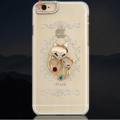 Fox Bling Crystal Case Iphone 6 Plus Case,iphone 6..