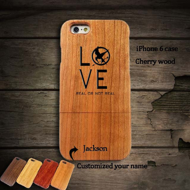 Love Iphone 6s 6s Plus 6 6 Plus 5s 5 4 4s 5c Wood Phone Case, Personalized Samsung Galaxy S5 4s S3 S2 Case Bamboo Cherry Walnut Gift A66